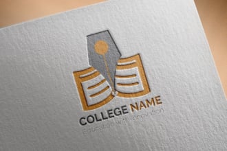 learn educational , courses , academy and learning logo
