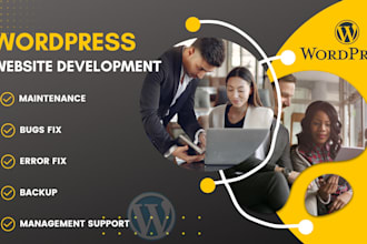 fix wordpress issues and provide wordpress management support
