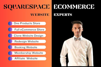 create professional squarespace website design