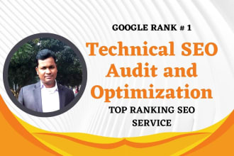 do technical SEO audit and technical optimization for your wordpress site