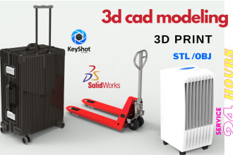 do 3d cad modeling,cad design,3d printing,rendering,stl,obj