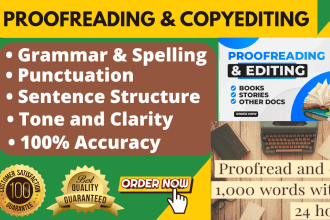 copyedit, grammar, spell check, proofread your children book
