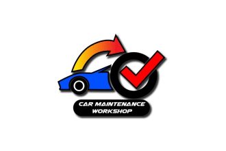 design car maintenance workshop logo