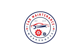 design car maintenance workshop logo
