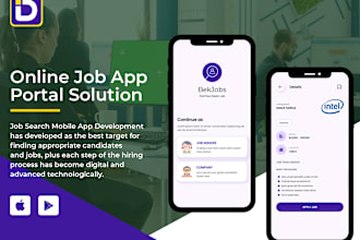 build a custom job portal mobile app and website