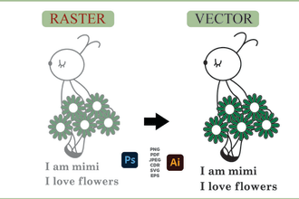 convert files raster to vector images high resolution logo psd png ai svg