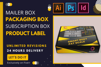 do subscription box, mailer box, packaging box with 3d mockup