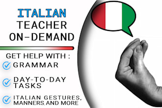 be your italian teacher