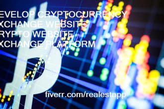 develop crypto currency exchange website, exchange website, crypto website
