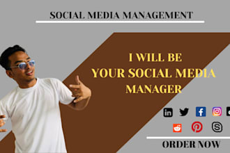 be your social media marketing manger and developer