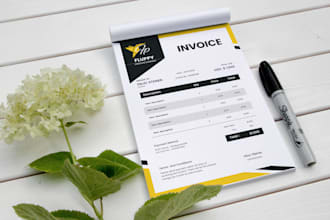 design professional invoice template in 6 hour
