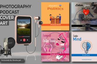 design unique and professional podcast cover art