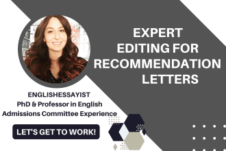 edit recommendation and reference letters