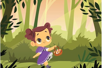draw children storybook illustrations for you