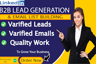 generate b2b lead and email list building by using linkedin sales navigator