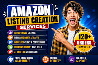 create amazon product listing copywriting or amazon description