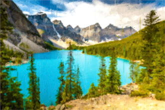 illustrate acrylic landscape city,home etc