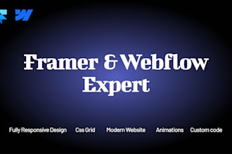develop modern framer webflow website design, blog, cms or figma to webflow