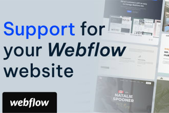 update your webflow website content, design or quick fixes