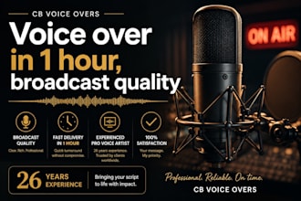 voice your script today fast and broadcast quality