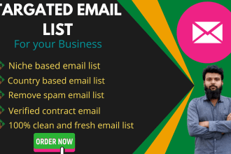 make email list on targeted niche or country for you