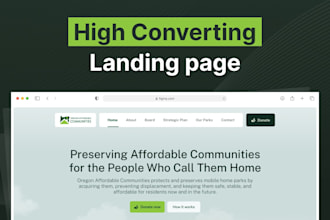 design modern landing page optimized for conversions