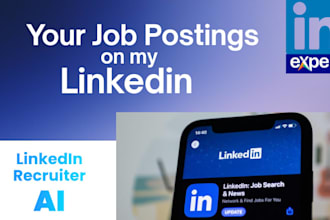 post and promote your jobs using my linkedin
