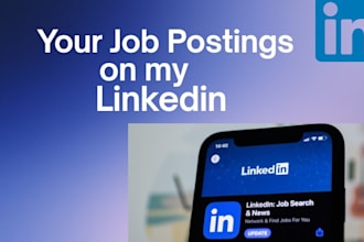post and promote your jobs on my linkedin and share applicants