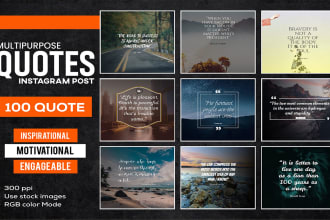 design motivational quotes and inspirational quotes posts for social media