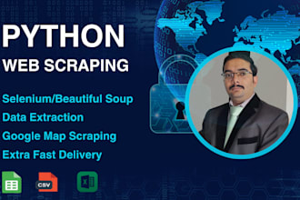 do python web scraping, data extraction, and data mining at a cheap rate
