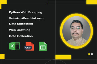 do python web scraping, data extraction, and data mining at a cheap rate