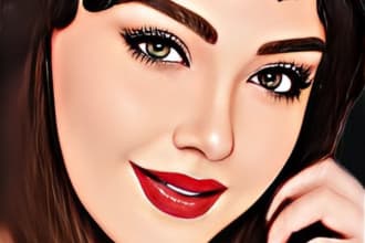 draw a pencil sketch or cartoon from your photo in 1 day