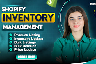 help to manage your shopify inventory or update shopify product quantity