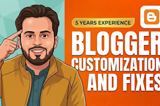 do blogger theme customization, edit and fix blogspot template issues or bugs