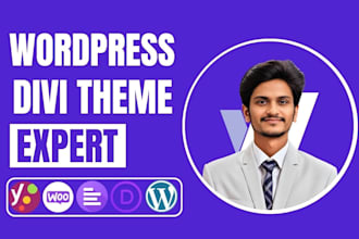 create divi wordpress website, website design or  redesign with divi theme