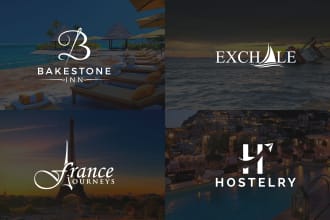 design modern travel, hotel and adventure outdoor logo