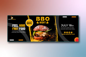 design facebook linkedin and  instagram cover banner post ads and header