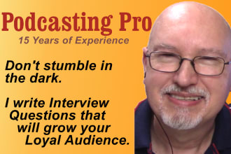 write your podcast or video interview script questions