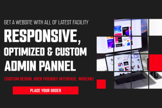 create custom website for you with php and laravel