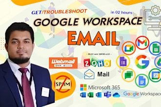 expertly setup google workspace domain emails and troubleshooting