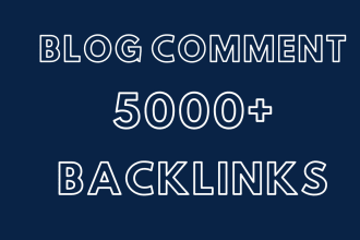 do 5000 blog comment backlinks white hat manual quality link building