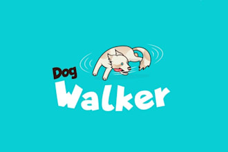 design dog walker logo
