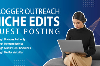 do SEO backlinks via outreach niche edits link insertion