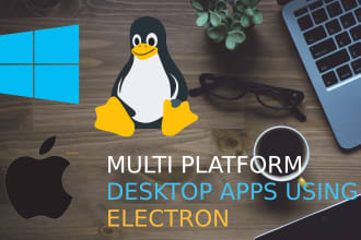 develop multiplatform desktop app using electron