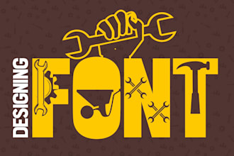 develop a custom font design for your business in ttf or otf