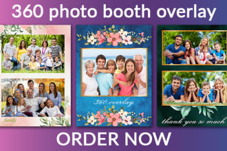 360 photo booth promotional amazing overlays design