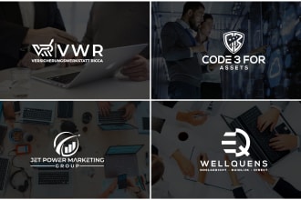 do modern financial accounting and business consulting logo