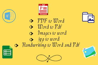 convert pdf to word, word to pdf, and images to word