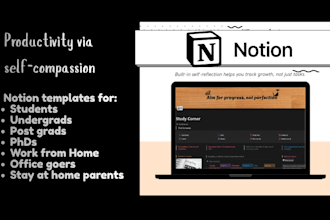 design custom notion productivity templates