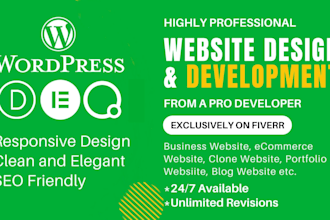 build wordpress website in divi elementor oxygen builder